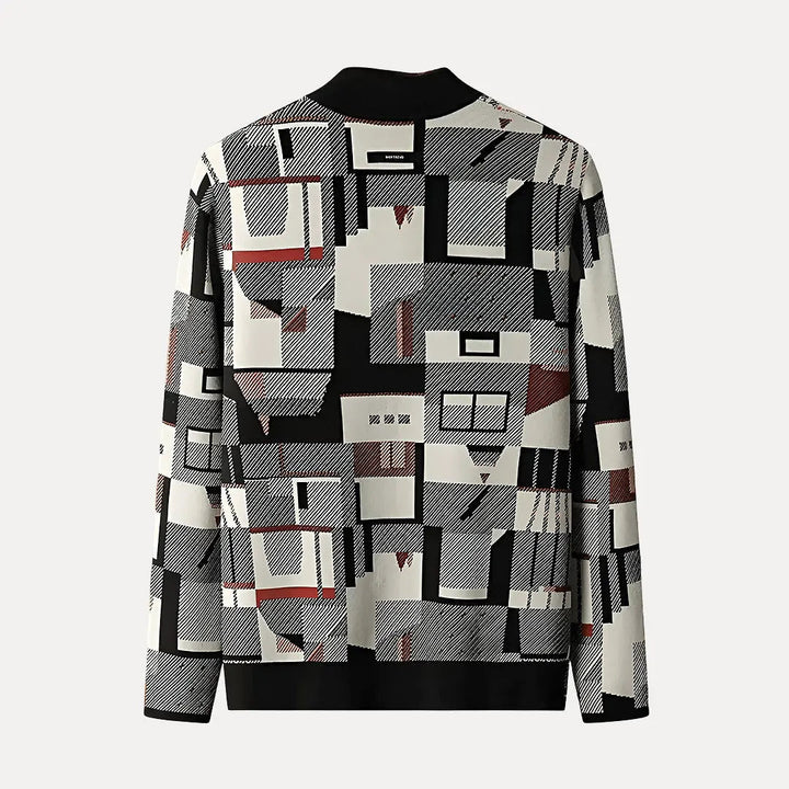 Varese Patchwork Knit Cardigan - Stylish & Cozy Layering Piece