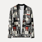 Varese Patchwork Knit Cardigan - Stylish & Cozy Layering Piece XXL