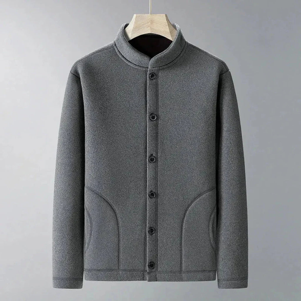 Button-Up Cardigan for Stylish Comfort Gray