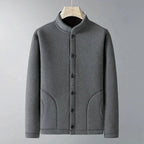 Button-Up Cardigan for Stylish Comfort Gray