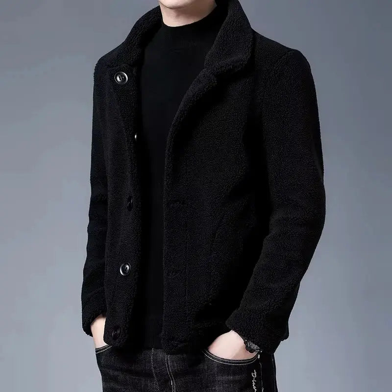 Vegan Fur Jacket for Eco-Friendly Style Black