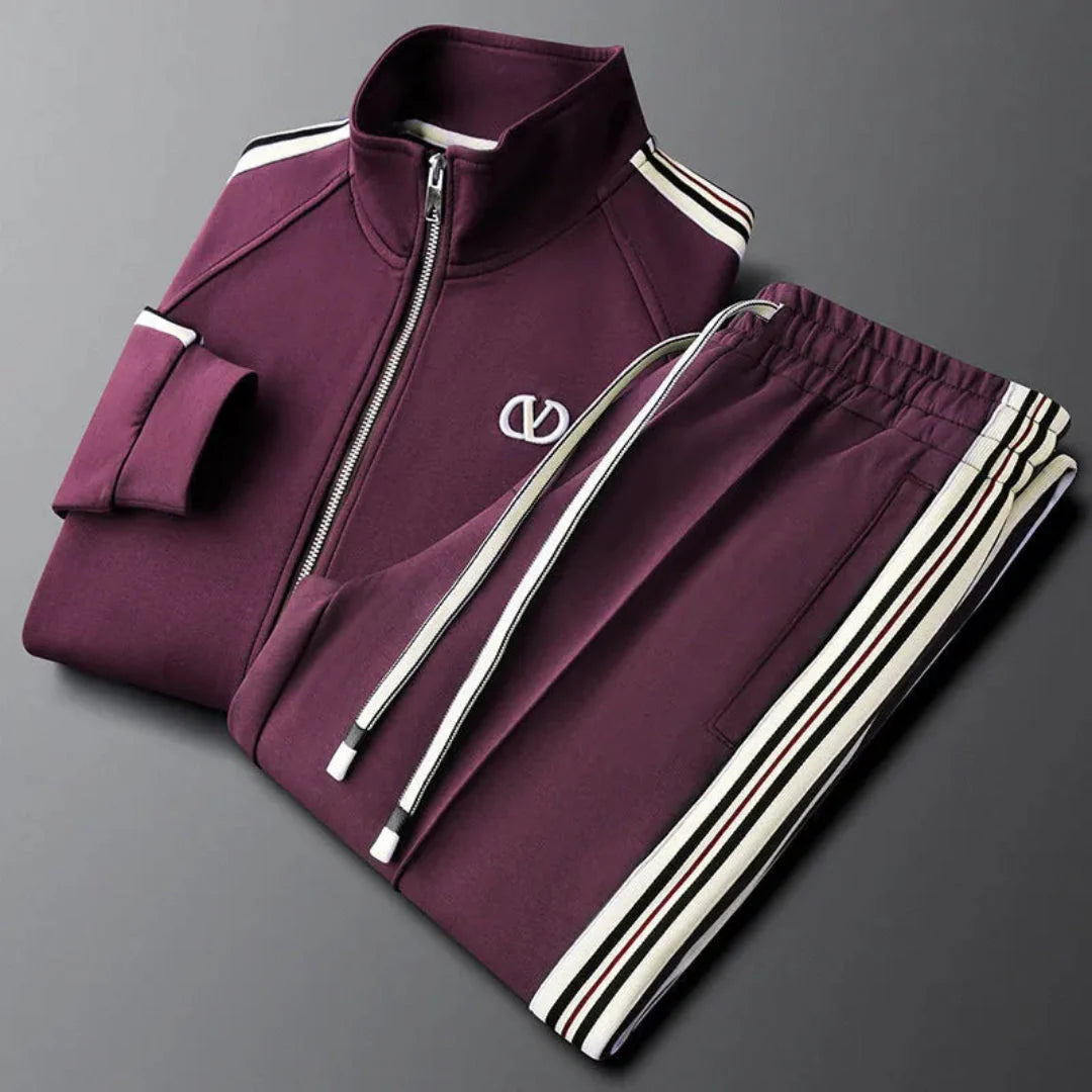 Full-Zip Tracksuit for Ultimate Comfort Purple