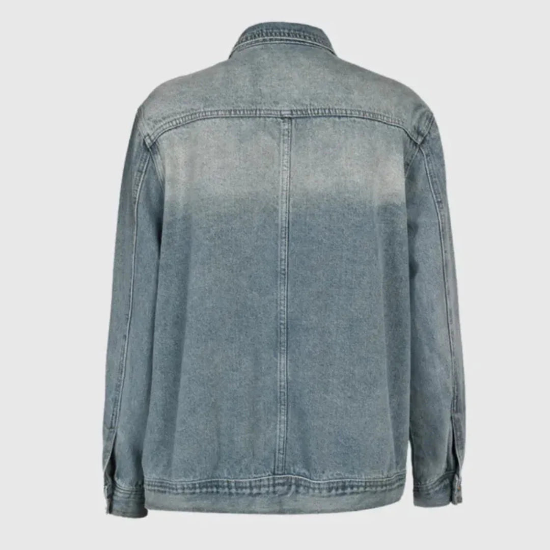 Asymmetrical Denim Jacket for a Trendy Look