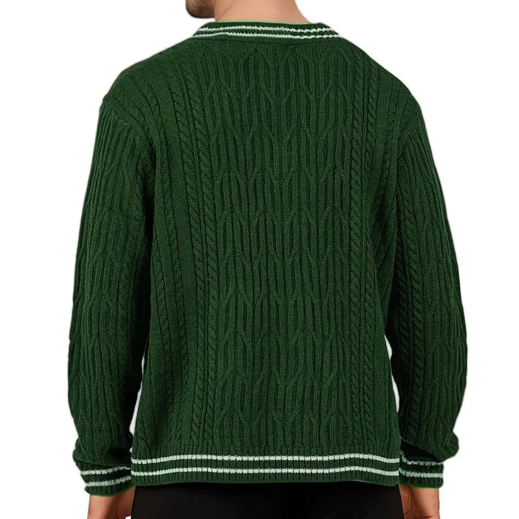 V-Neck Knit Jumper for Men