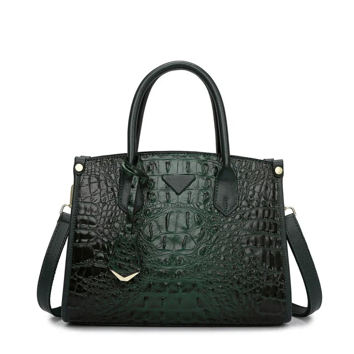 Vintage Crocodile Leather Shoulder Bag For Women Premium-MODAUTLET