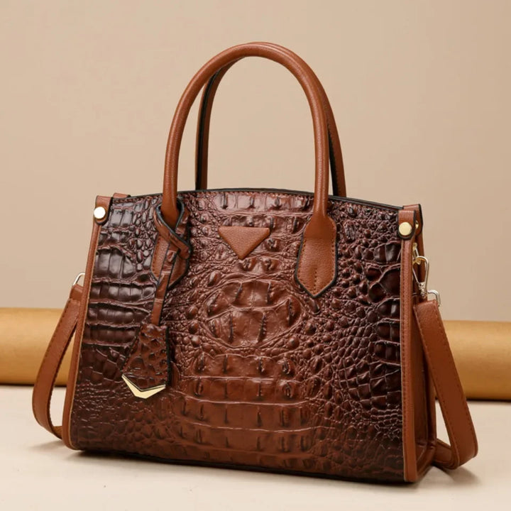 Vintage Crocodile Leather Shoulder Bag For Women Premium-MODAUTLET
