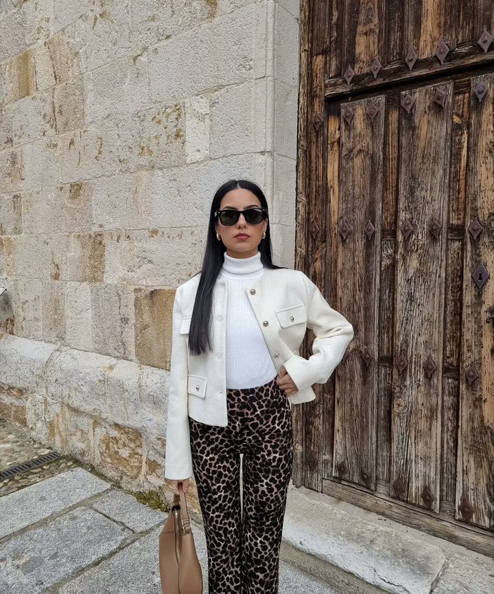 Vintage Cropped Jacket - Retro Style