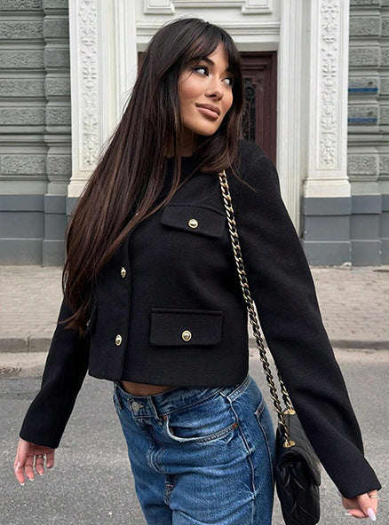 Vintage Cropped Jacket - Retro Style