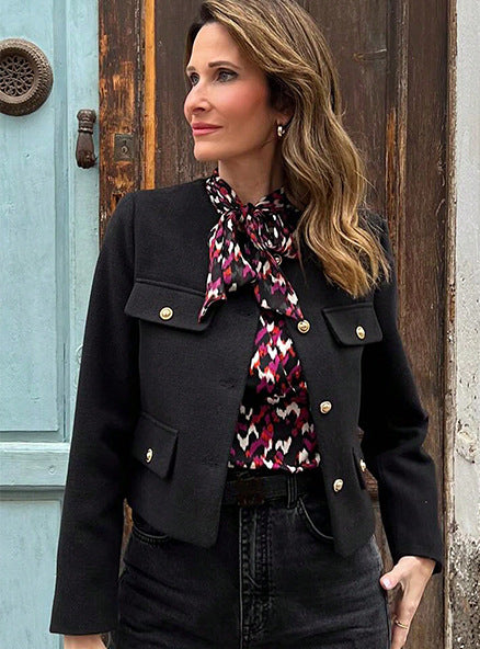Vintage Cropped Jacket - Retro Style