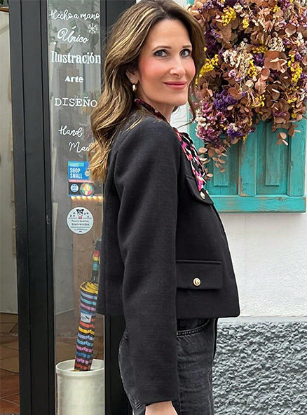 Vintage Cropped Jacket - Retro Style