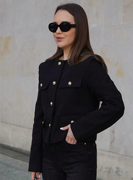 Vintage Cropped Jacket - Retro Style
