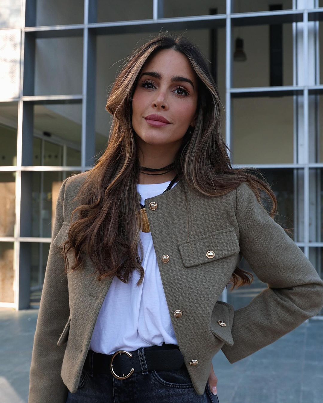Vintage Cropped Jacket - Retro Style Beige