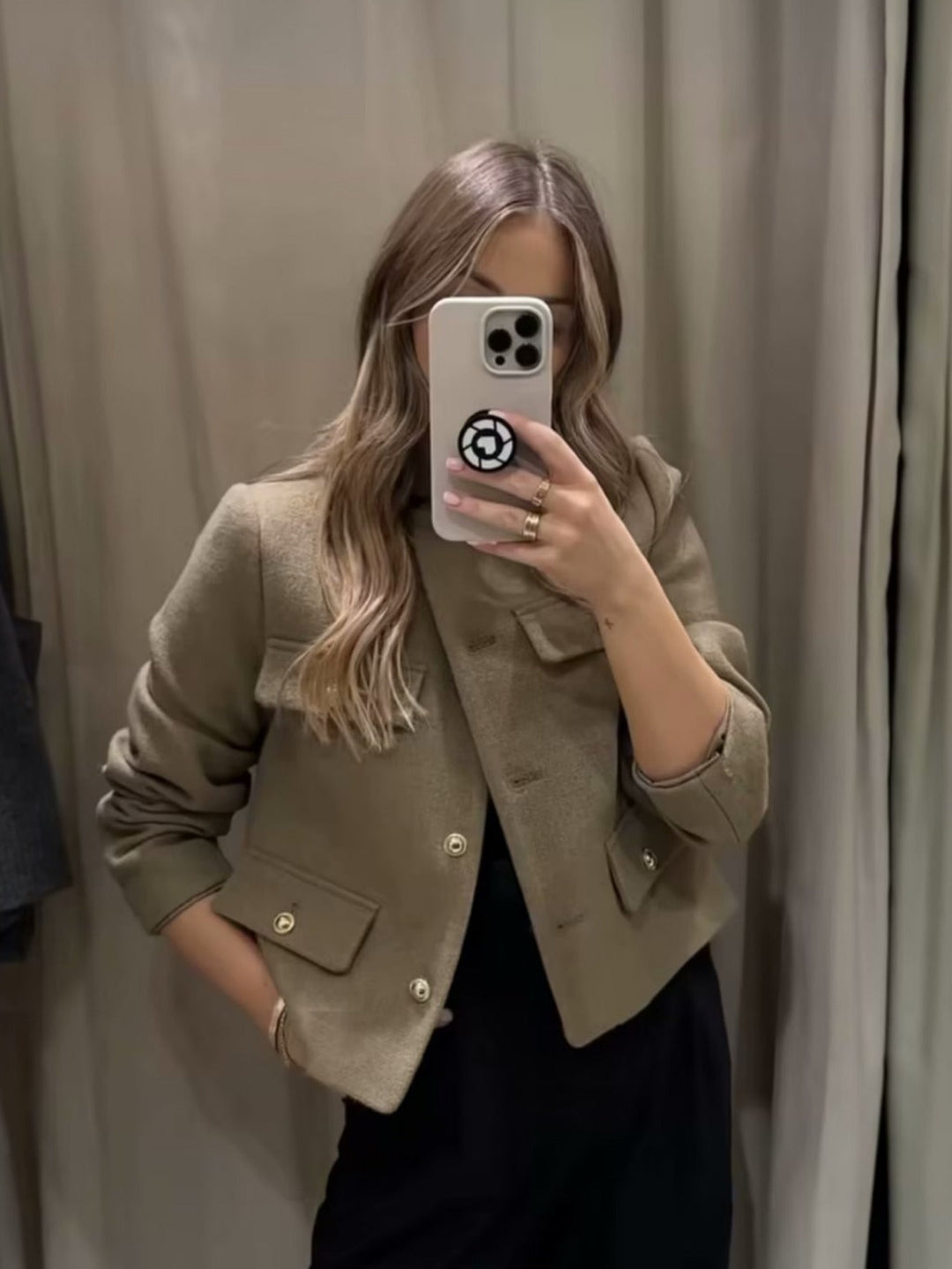 Vintage Cropped Jacket - Retro Style