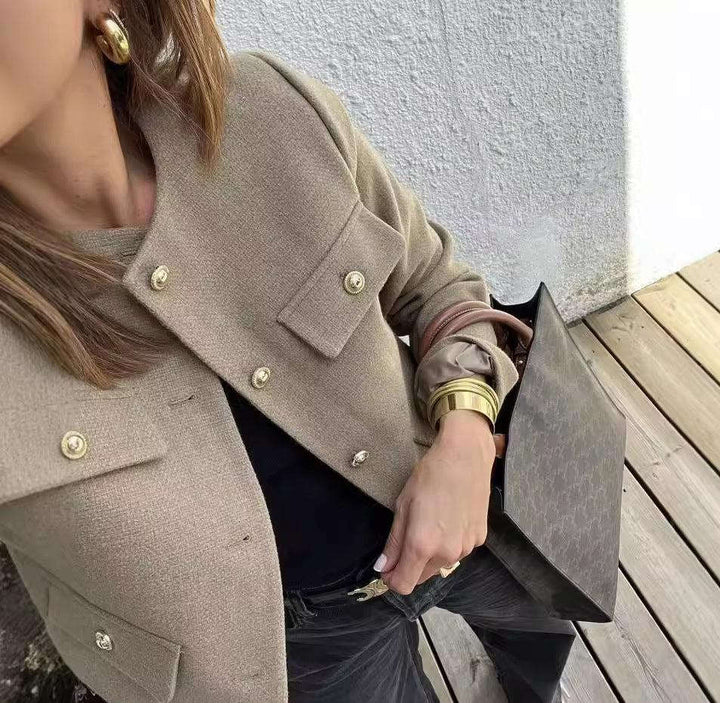 Vintage Cropped Jacket - Retro Style