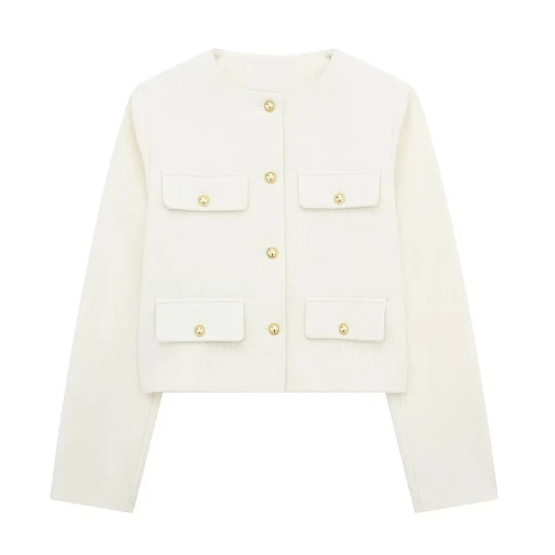 Vintage Cropped Jacket - Retro Style