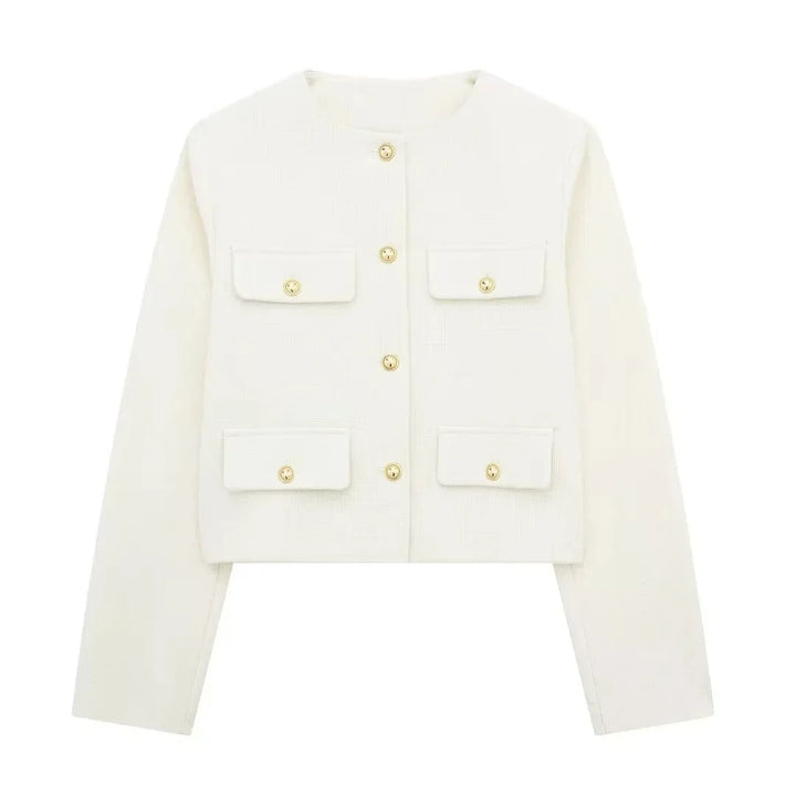 Vintage Cropped Jacket - Retro Style