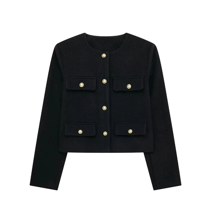 Vintage Cropped Jacket - Retro Style