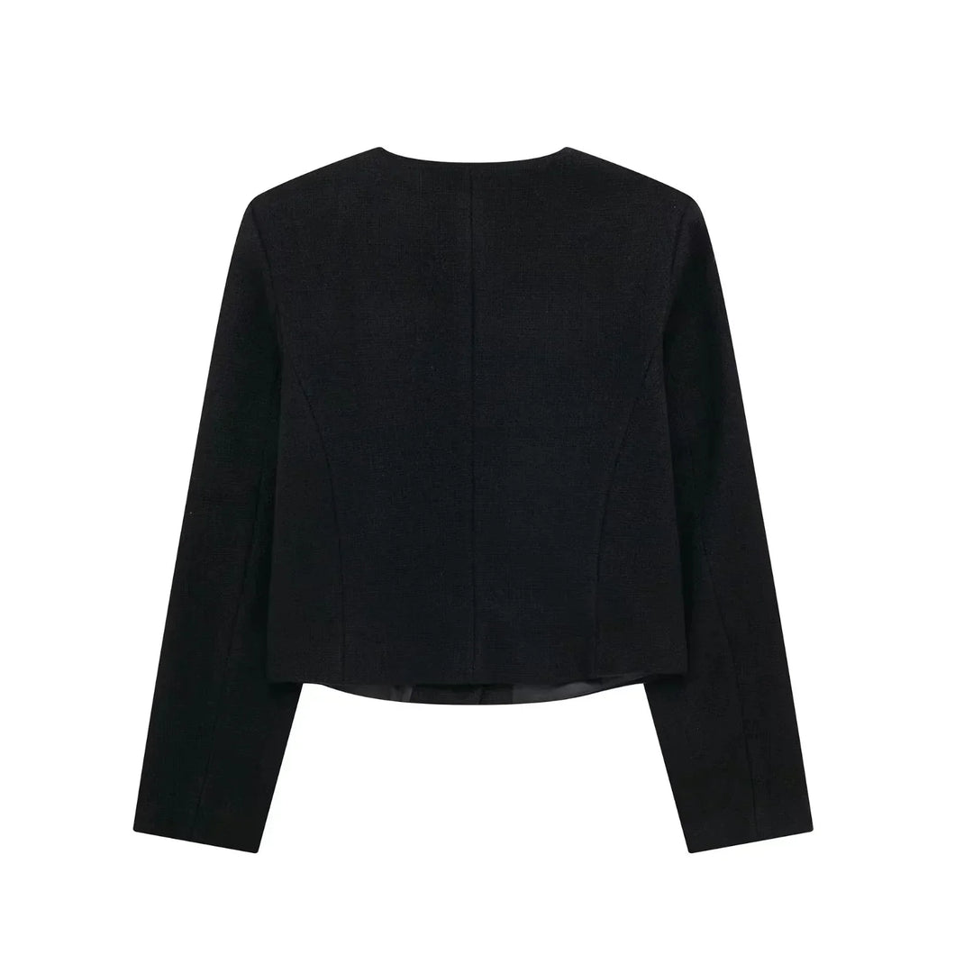 Vintage Cropped Jacket - Retro Style