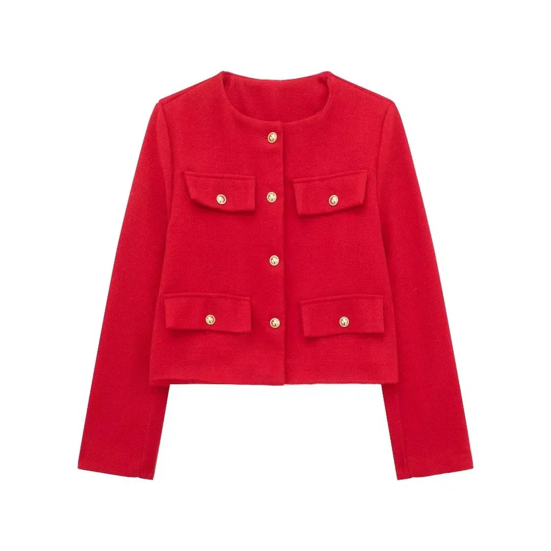 Vintage Cropped Jacket - Retro Style