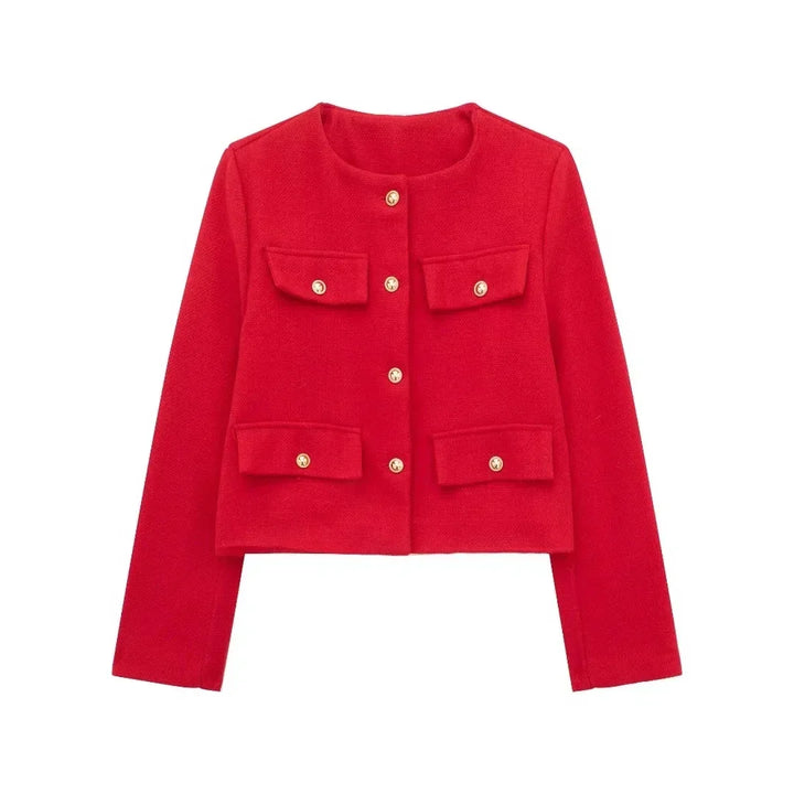 Vintage Cropped Jacket - Retro Style