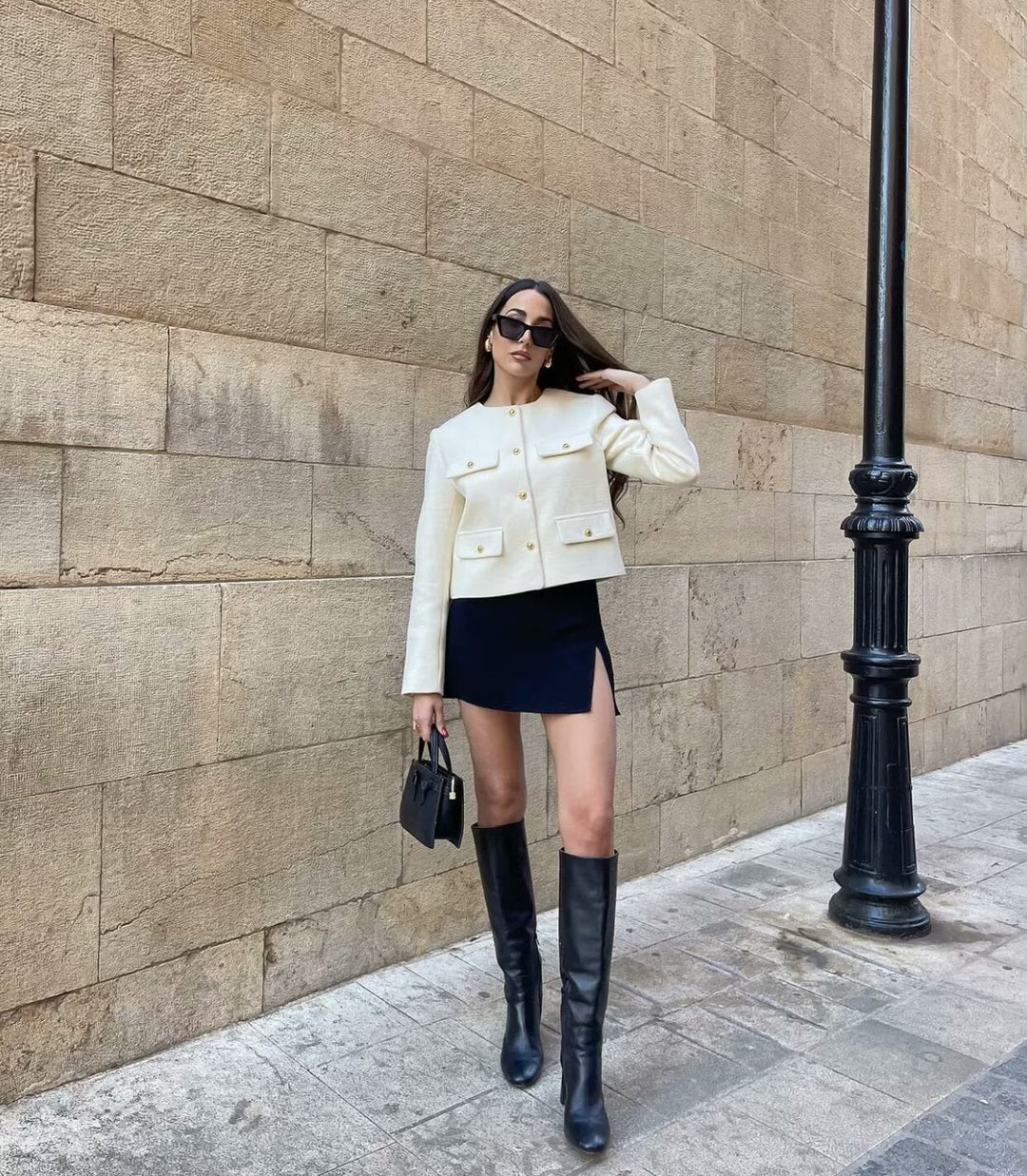 Vintage Cropped Jacket - Retro Style