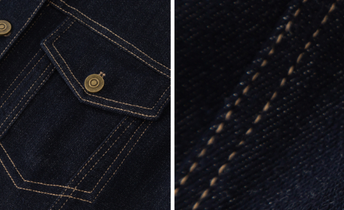 Vintage Polo Collar Denim Jacket