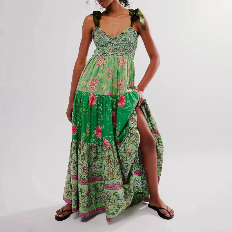 Women's Vintage Maxi Dress-MODAUTLET