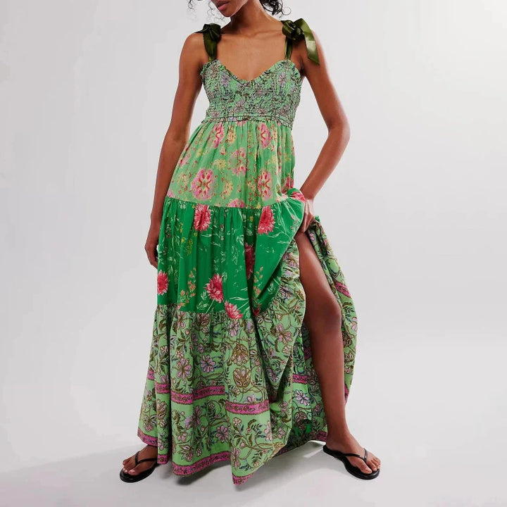 Women's Vintage Maxi Dress-MODAUTLET