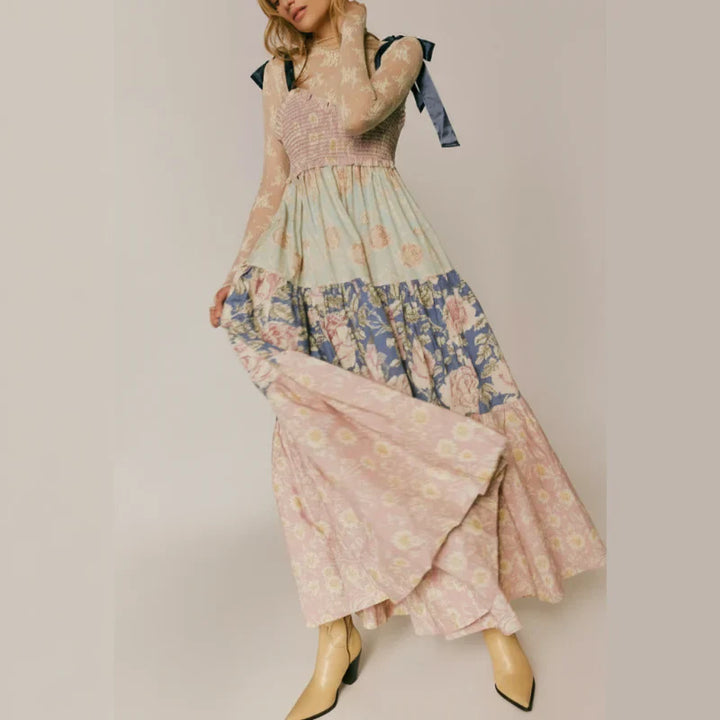 Women's Vintage Maxi Dress-MODAUTLET