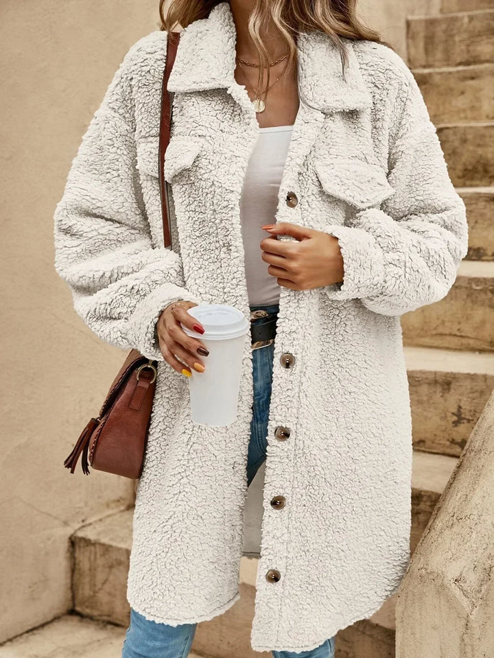 Violet | Relaxed Fit Loose Cardigan White