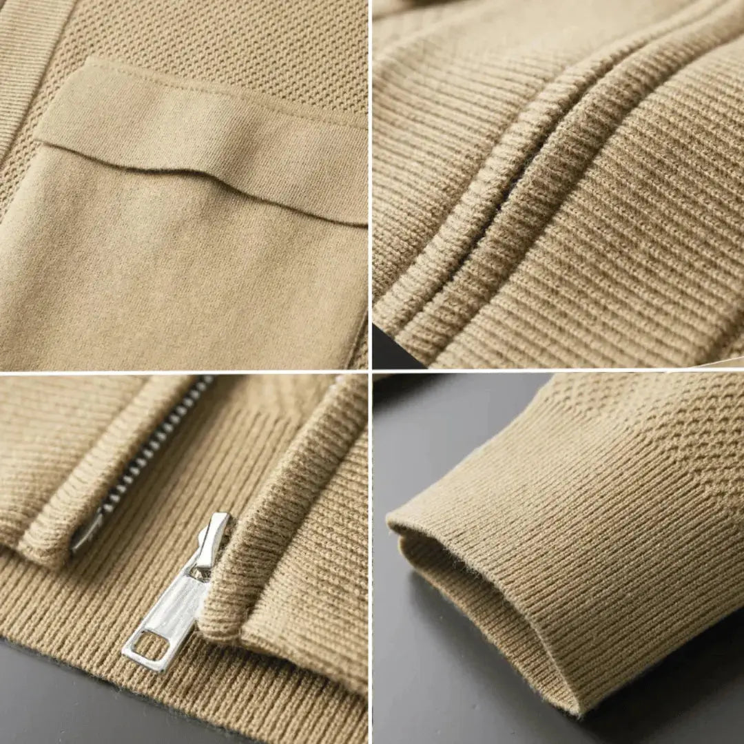 Virgin Wool Cardigan for Men