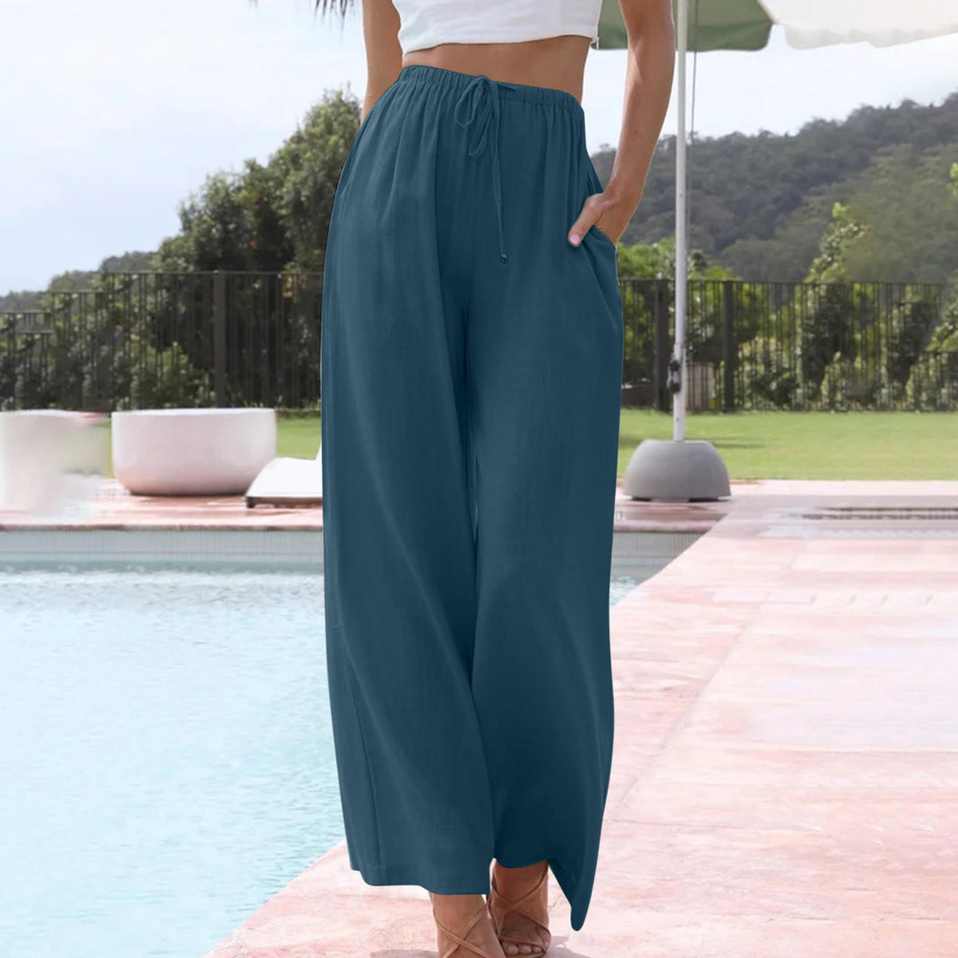 Women's Flowy Wide Leg Summer Pants-MODAUTLET