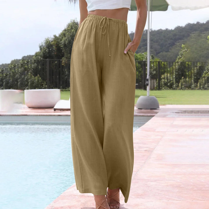 Women's Flowy Wide Leg Summer Pants-MODAUTLET