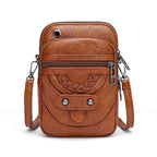 Vallana | Vintage Leather Crossbody Bag Brown