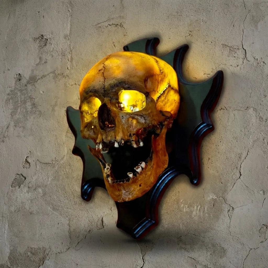 Halloween's LED Glow Skull Nightlight with Sound Module