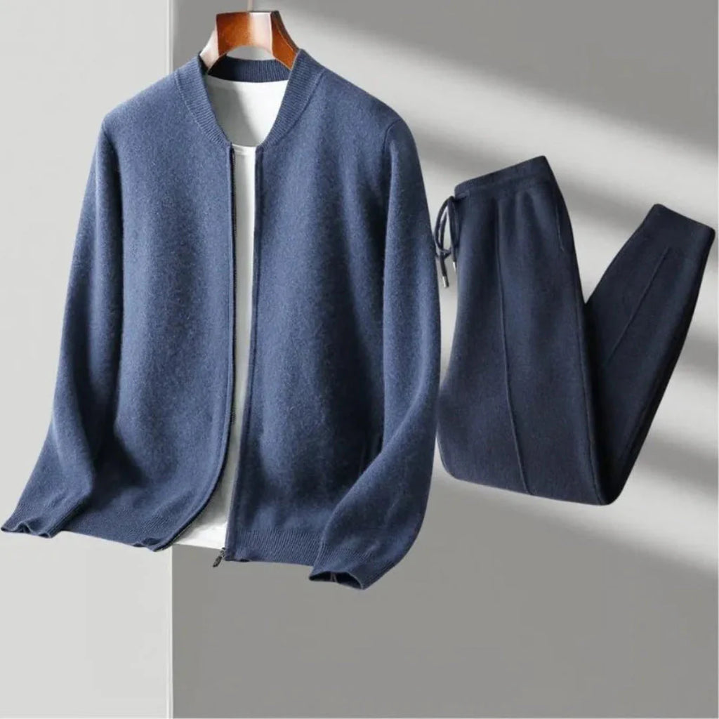 Merino Wool Matching Set Blue