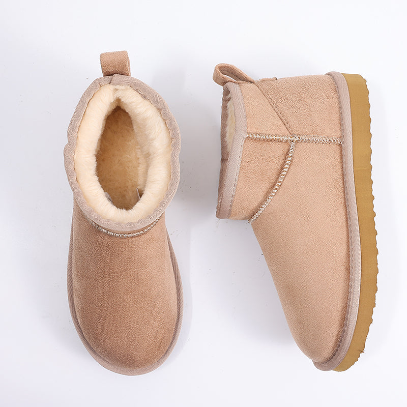 Waterproof Fuzzy Snow Boots For Women Winter Warmth