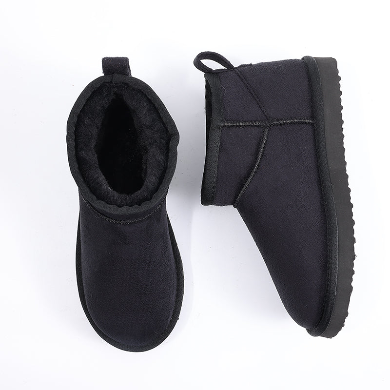 Waterproof Fuzzy Snow Boots For Women Winter Warmth