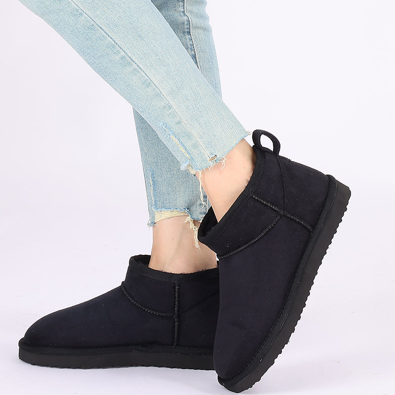 Waterproof Fuzzy Snow Boots For Women Winter Warmth