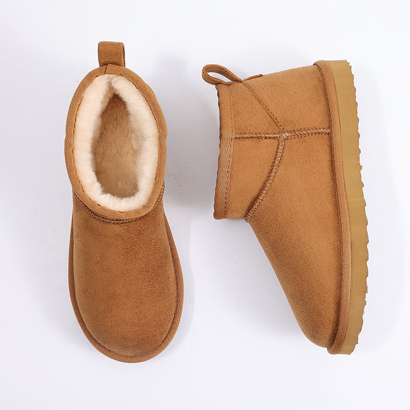 Waterproof Fuzzy Snow Boots For Women Winter Warmth