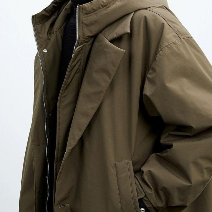 Waterproof Hooded Jacket with Pockets