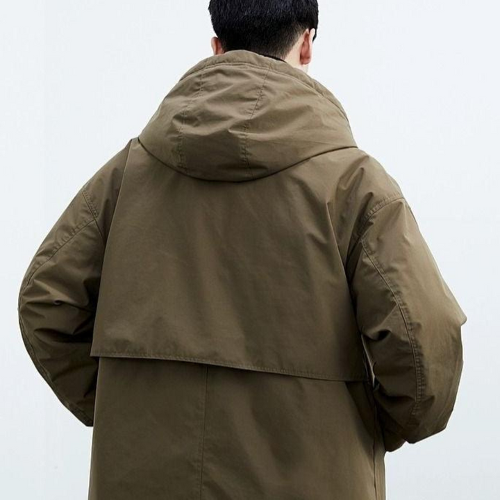 Waterproof Hooded Jacket with Pockets
