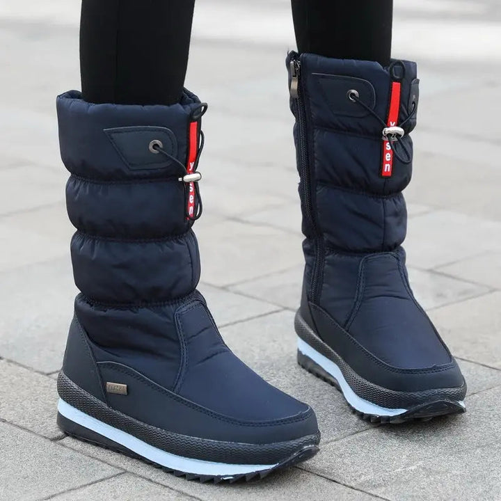 Women's Cozy Waterproof Mid-Calf Boots – Stylish Winter Footwear-MODAUTLET