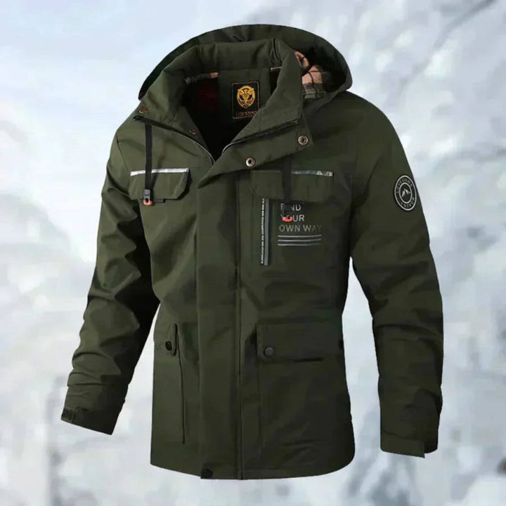 Waterproof Windbreaker Jacket for Winter Green