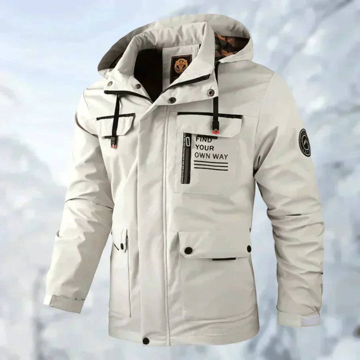 Waterproof Windbreaker Jacket for Winter White
