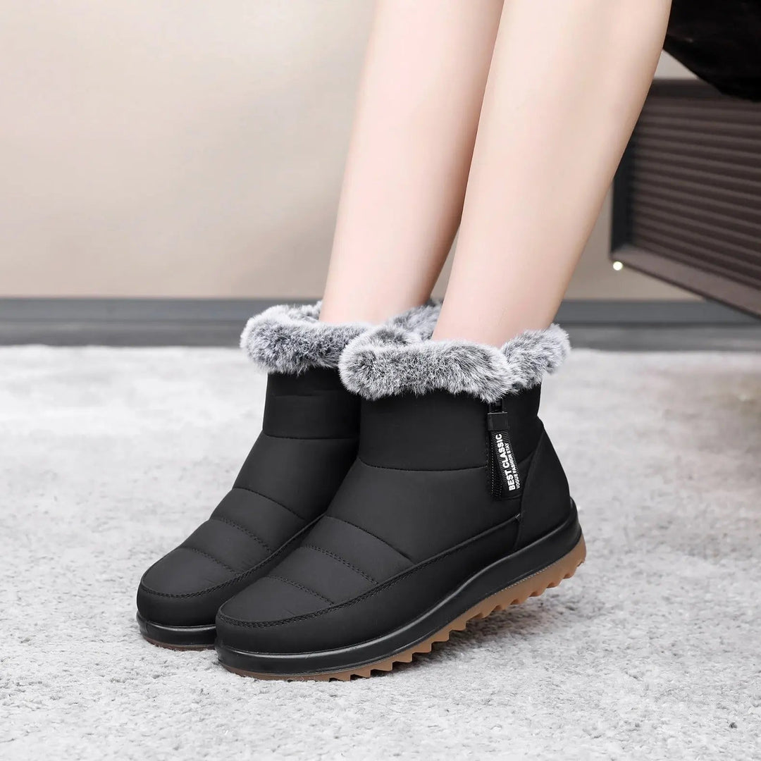 Women's Stylish & Comfortable Mid-Calf Waterproof Winter Boots-MODAUTLET