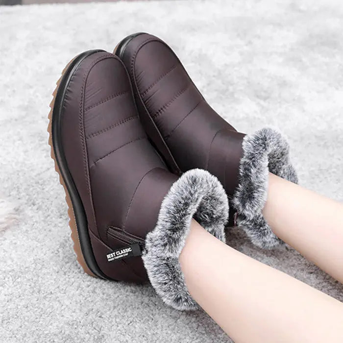 Women's Stylish & Comfortable Mid-Calf Waterproof Winter Boots-MODAUTLET