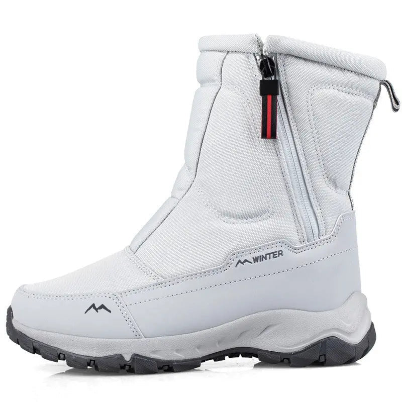 Women's Waterproof Winter Snow Boots – Warm & Non-Slip Comfort White