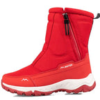 Women's Waterproof Winter Snow Boots – Warm & Non-Slip Comfort Red