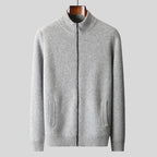 Full-Zip Wool Sweater for Ultimate Comfort